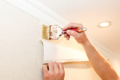 Pose de papier peint à Verchocq — revêtements muraux et toiles de verre
